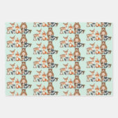 Bossen in de Cute Woodland Inpakpapier Vel (Voorkant 2)