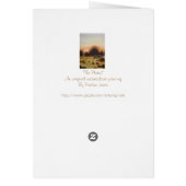 bossen in de herfst met zonneschijn Landschap gest (Achterkant)