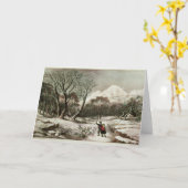 Bossen in de Winter Kaart (Gele Bloem)