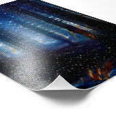 bossen in het melkwegbos foto afdruk (Hoek)