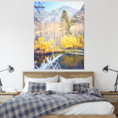 Bossen in het najaar canvas afdruk (Insitu (Slaapkamer))