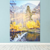 Bossen in het najaar canvas afdruk (Insitu (Houten vloer))