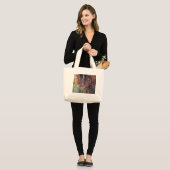 Bossen in het najaar grote tote bag (Voorkant (model))