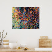 Bossen in het najaar poster (Keuken)