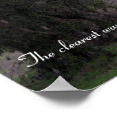 Bossen in Mist Muir Quote Poster (Hoek)