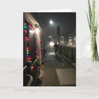 Bossen kerstkaart feestdagen kaart