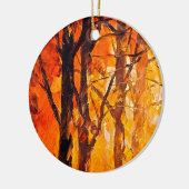 Bossen Kunstmatig schilderen Keramisch Ornament (Links)