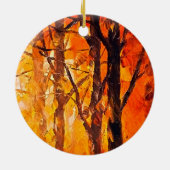 Bossen Kunstmatig schilderen Keramisch Ornament (Achterkant)