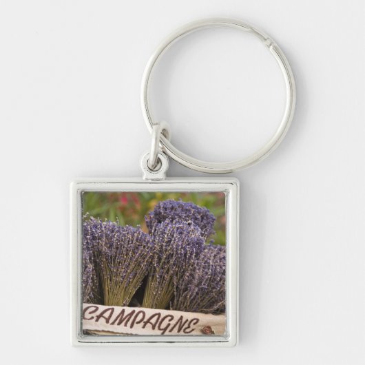 Bossen lavendel te koop, Vence, Provence, Sleutelhanger (Voorkant)