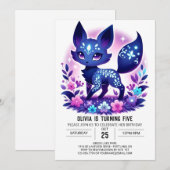 Bossen Majestic Fox Digitale Verjaardag Kaart (Voorkant / Achterkant)