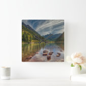 Bossen | Maroon Bells Colorado Vierkante Klok (Huis)