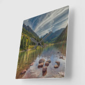 Bossen | Maroon Bells Colorado Vierkante Klok (Hoek)