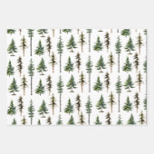 Bossen met dennensparren inpakpapier vel (Voorkant 3)
