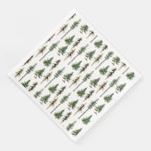 Bossen met dennensparren servet (Hoek)