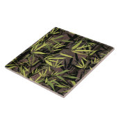 Bossen met een bamboe. tegeltje (Zijkant)