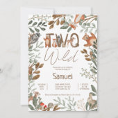 Bossen met een grieenerig bos 2e verjaardag kaart (Voorkant)