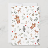 Bossen met een grieenerig bos 2e verjaardag kaart (Achterkant)