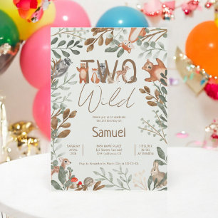 Bossen met een grieenerig bos 2e verjaardag kaart