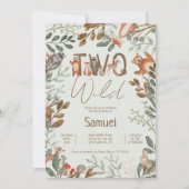 Bossen met een grieenerig bos 2e verjaardag kaart (Voorkant)