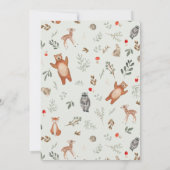 Bossen met een grieenerig bos 2e verjaardag kaart (Achterkant)