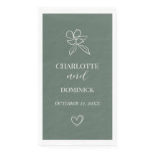 Bossen met een minimale Floral Wedding