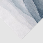 Bossen met een mooie blauwe waterverf storten het  tissuepapier (Detail)