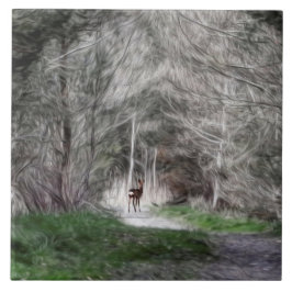 Bossen met fantasy tegeltje