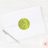 Bossen met groene Natuur Ronde Sticker (Envelop)