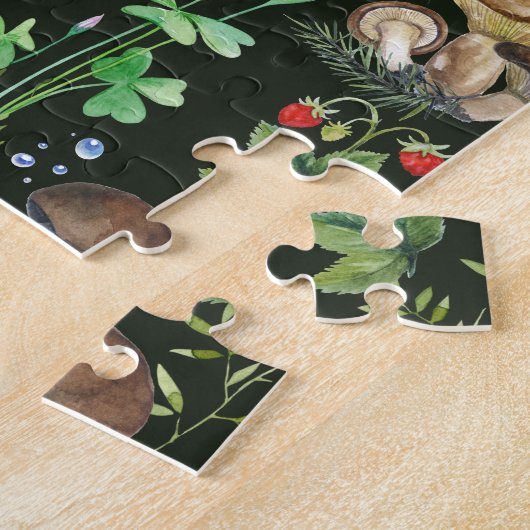 Bossen met groene Planten Legpuzzel (Zijkant)