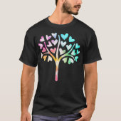 Bossen met kleurrijke bomen en bomen t-shirt (Voorkant)