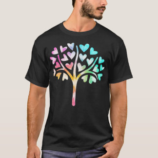 Bossen met kleurrijke bomen en bomen t-shirt