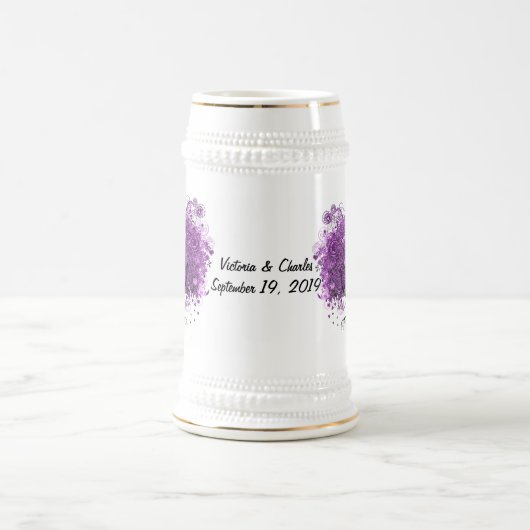 Bossen met Paarse hardebomen Bierpul (Center)