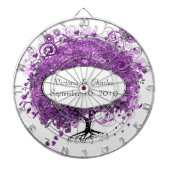 Bossen met Paarse hardebomen Dartbord (Voorkant)