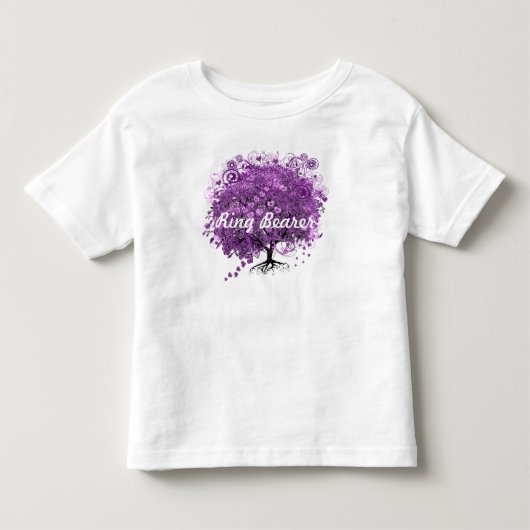 Bossen met Paarse hardebomen Kinder Shirts (Voorkant)