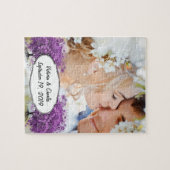 Bossen met Paarse hardebomen Legpuzzel (Horizontaal)