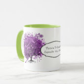 Bossen met Paarse hardebomen Mok (Voorkant links)