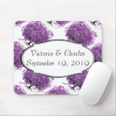 Bossen met Paarse hardebomen Muismat (Met muis)