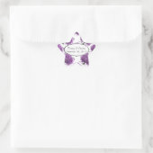 Bossen met Paarse hardebomen Ster Sticker (Tas)