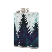 Bossen met verbijsterde boombomen heupfles (Links)