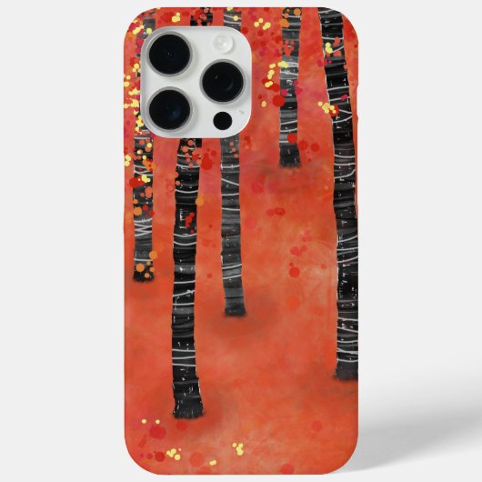 Bossen met vogelbomen Case-Mate iPhone case (Achterkant)