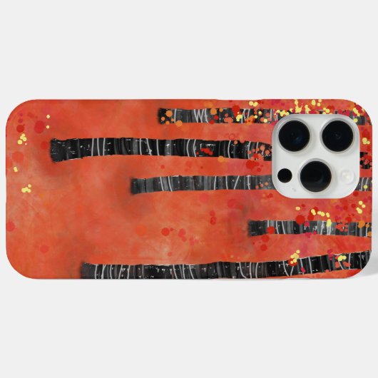 Bossen met vogelbomen Case-Mate iPhone case (Achterkant (horizontaal))