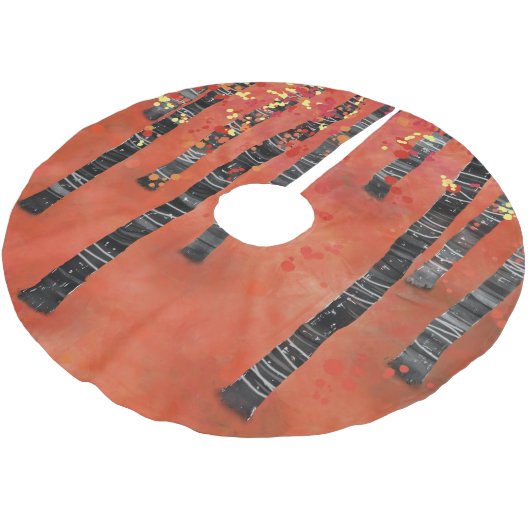 Bossen met vogelbomen kerstboom rok (Gekanteld)