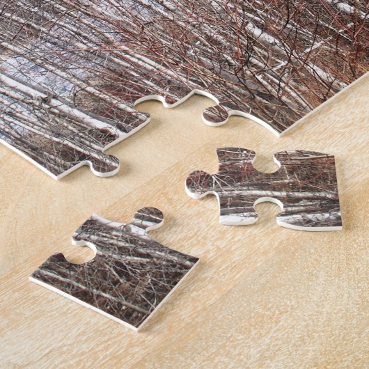 Bossen met vogelbomen legpuzzel (Zijkant)