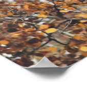 Bossen met vogelbomen poster (Hoek)