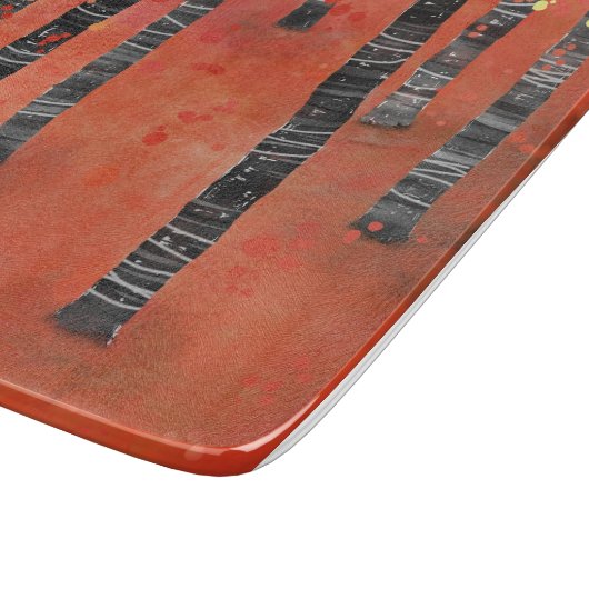 Bossen met vogelbomen snijplank (Hoek)