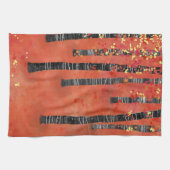 Bossen met vogelbomen theedoek (Horizontaal)