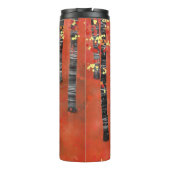 Bossen met vogelbomen thermosbeker (Achterkant)