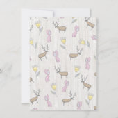 Bossen met Waterverf van Baby shower van het berga Kaart (Achterkant)