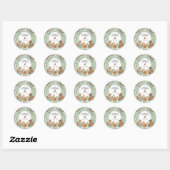 Bossen met zoete bossen Baby shower Birthday Ronde Sticker (Vel)