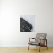 Bossen met zwarte en witte sparren en sneeuw wandkleed (In situ)